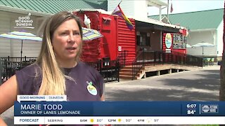 Lane's Lemonade finds success in old red boxcar on the Pinellas Trail