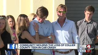 Vigil held for teen killed in weekend crash