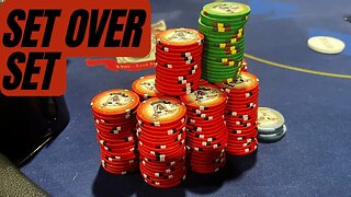 Flopping Set Over Set to Stack Opponents!!! - Kyle Fischl Poker Vlog Ep 145