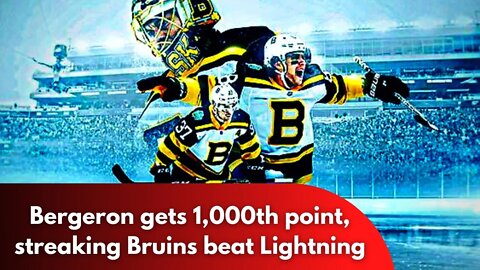 Patrice Bergeron gets 1,000th point with assist in Bruins' win || Upcoming News