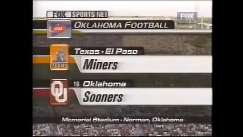 2000-09-02 UTEP Miners vs Oklahoma Sooners