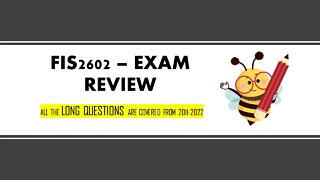 FIS2602 EXAM REVIEW (LONG QUESTION) - PART 2