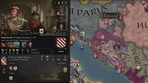 CRUSADER KINGS III ARNULF "IL LUPO" RE DI CROAZIA NON HA PIETA' PER CHI GLI E' INFEDELE Parte 1 di 2