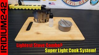 Worlds Lightest Stove Combo? Titanium Alcohol Stove And Stand