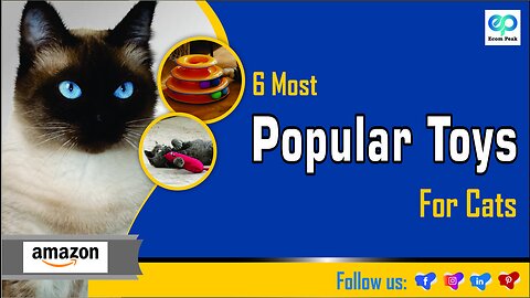 6 Most Popular Toys for Cute Cats Indoor Exercise | Amazon Product | Smart Pets Gadgets