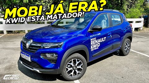 NOVO RENAULT KWID OUTSIDER 1.0 FLEX 2023 É + SEGURO E ECONÔMICO QUE O MOBI? VEJA ANTES DE COMPRAR!