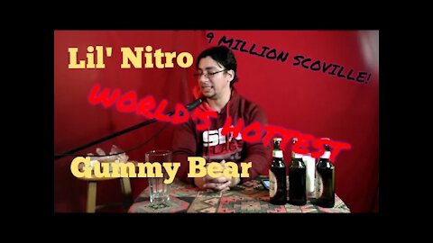 Nitro Gummy Bear Challenge - Worlds Hottest Gummy Bear! #lilnitrochallenge