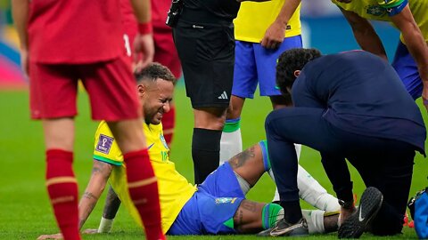 😱Neymar Injury vs Serbia | Neymar Out of World Cup?