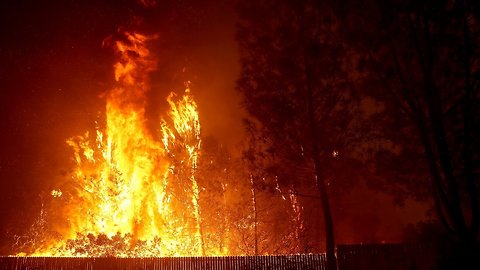 Wildfire In Northern California Growing Rapidly