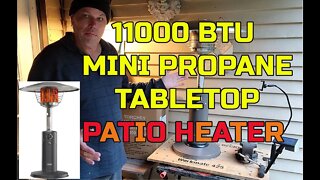 11000 BTU Table Top Propane Patio Heater by East Oak