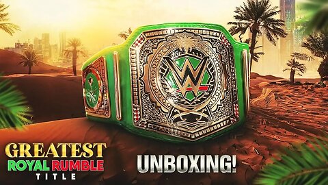 WWE Greatest Royal Rumble Championship Title Belt Unboxing!