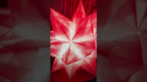 Origami Christmas Star Symmetry ⭐️- Shorts Ideas 💡