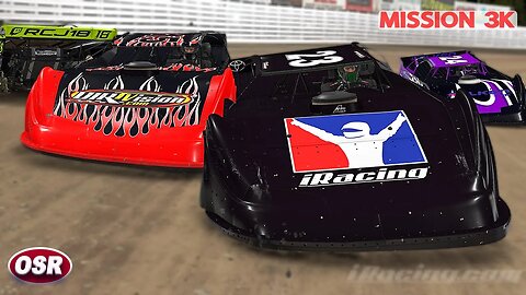 Dirt Racing Thrills: iRacing World of Outlaws Super Late Models Battle it Out at Knoxville Raceway!