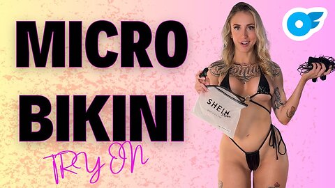 Micro Bikini Try on Haul - Insta: @imjustpeechi