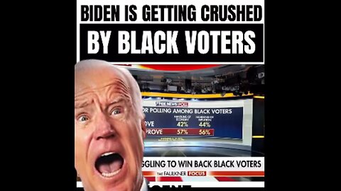 Breaking News! President Biden gets a surge among Black Voters!