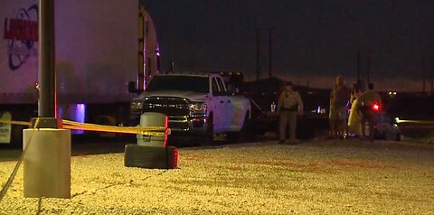 Vegas police investigate homicide scene at truck stop in Apex