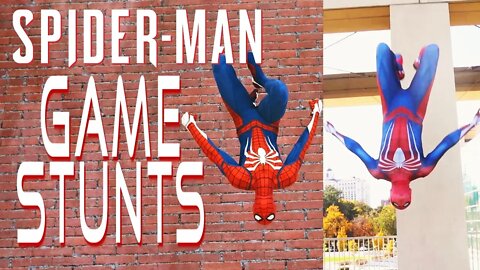 Spider-Man Game Stunts In Real Life (With Advanced Suit)