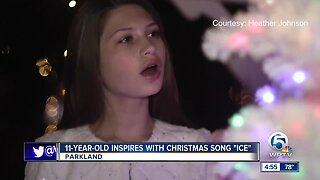 Parkland girl, 11, records original Christmas song at Hoffman's Winter Wonderland