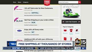 Free shipping at thousands of stores