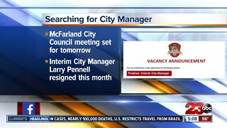 McFarland City manager meeting