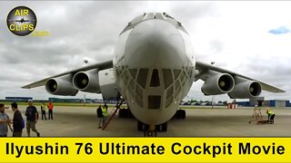 TRUE RUSSIAN FLYING! IL-76 ULTIMATE COCKPIT MOVIE Open Cargo Ramp in Flight [AirClips Cockpit Docu]