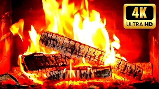 Crackling Fireplace 4K 🔥 Cozy Fireplace & Amazing Fire Sounds 🔥 Fireplace Ambience