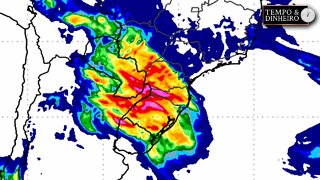 Chuva intensa no centro-sul e forte calor no Matopiba