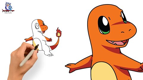 How to Draw Charmander Pokémon - Art Tutorial