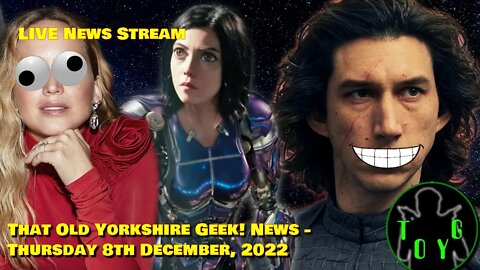 TOYG! News Live Stream - Jennifer Lawrence - Alita - and more - 8th December, 2022