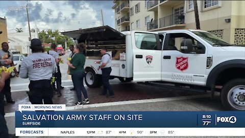 Salvation Army helps at Surfside