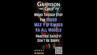 Garrison Grip Adjustable Micro Trigger Stop for the Ruger Max 9 and Kimber K6