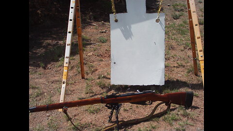 600 Yards Iron Sight Mosin Nagant! See bullet in flight!!!