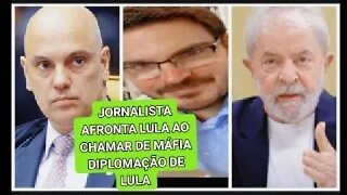 jornalista chamou de Máfia a diplomação de Lula aonde esteve Alexandre de Moraes e outros ministros