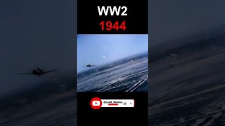 WW2, 1944: Focke-Wulf Fw 190 Chased By US Plane | 4k, AI Enhanced, 60fps, Sound Design