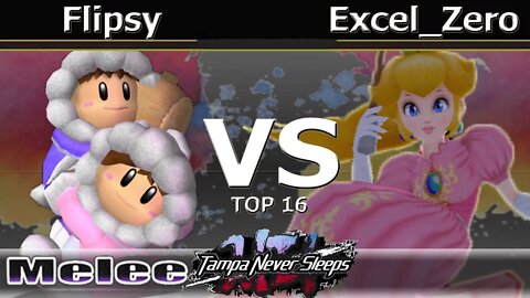 Flipsy (Ice Climbers) vs. Excel_Zero (Peach) - Melee Top 16 - TNS7