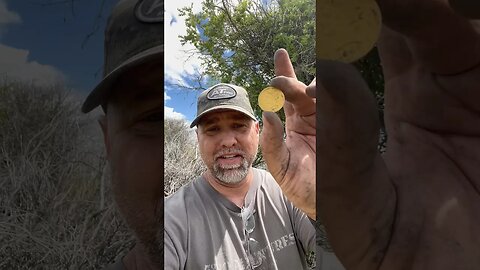 I found a GOLD COIN while #metaldetecting! #goldcoin