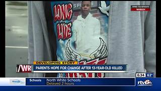 Parents hope for change following death of 13-year-old