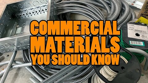 COMMERCIAL ELECTRICAL MATERIALS Apprentice Electricians Should Know