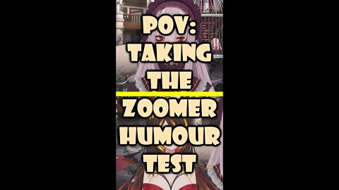 Sinder Takes The Zoomer Humour Test #shorts