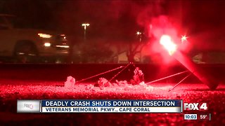 Man killed in single-vehicle crash in Cape Coral