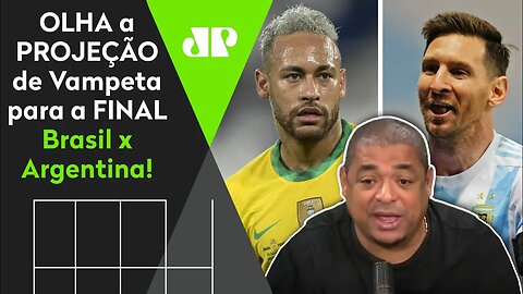 "NÃO SE SURPREENDA se nesse Brasil x Argentina..." VEJA o que Vampeta falou ANTES da FINAL!