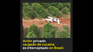 Interceptan en Sao Paulo un avión privado cargado de cocaína