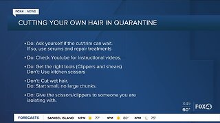 Cutting your hair during quarantine