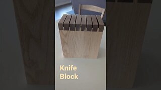 Knife block in the house! so beautiful and simple. #homedecor #diy #woodworking #home #decor