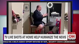 Brian Stelter mocked for filming himself without pants during CNN appearance