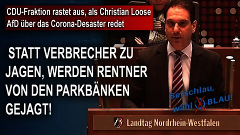 CDU-Fraktion rastet aus, als Christian Loose AfD über das Corona-Desaster redet