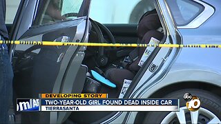 Two-year-old girl found dead inside car