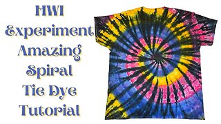 Tie-Dye Pattern: Amazing Spiral HWI (Hot Water Irrigation) Experiment