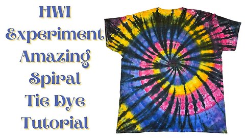 Tie-Dye Pattern: Amazing Spiral HWI (Hot Water Irrigation) Experiment