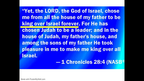 DAVID WAS REDEEMED!!! DAVID IS YAHSHUA/JESUS = THE SALVATION OF YHVH